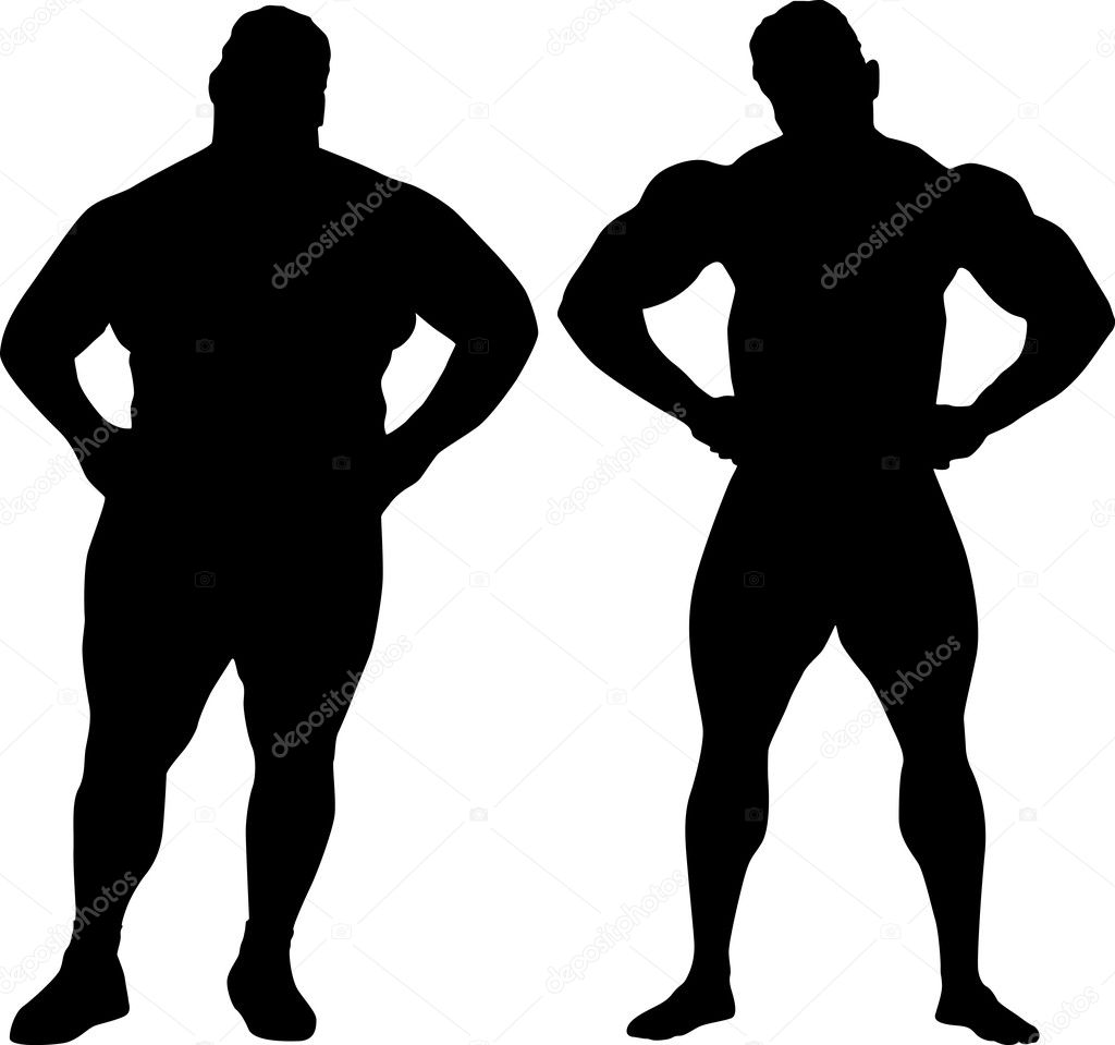 Fat Person Silhouette At Getdrawings Free Download