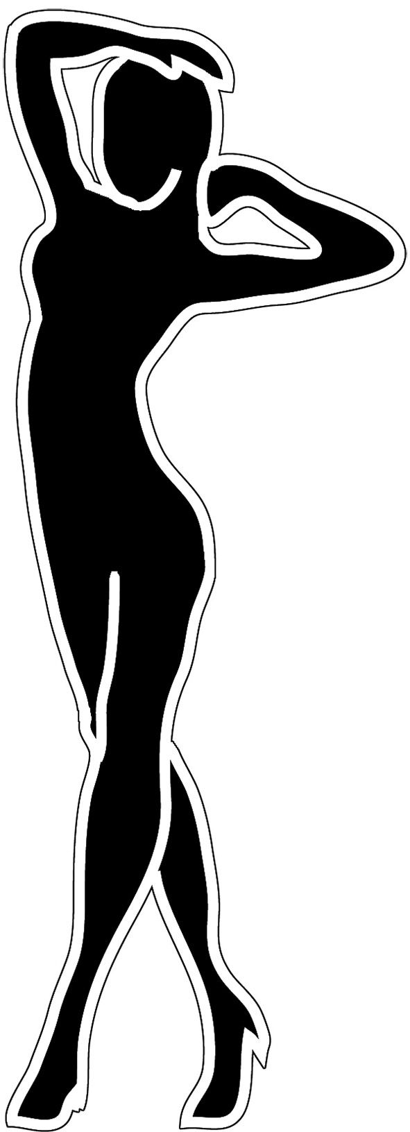 drawing body silhouette