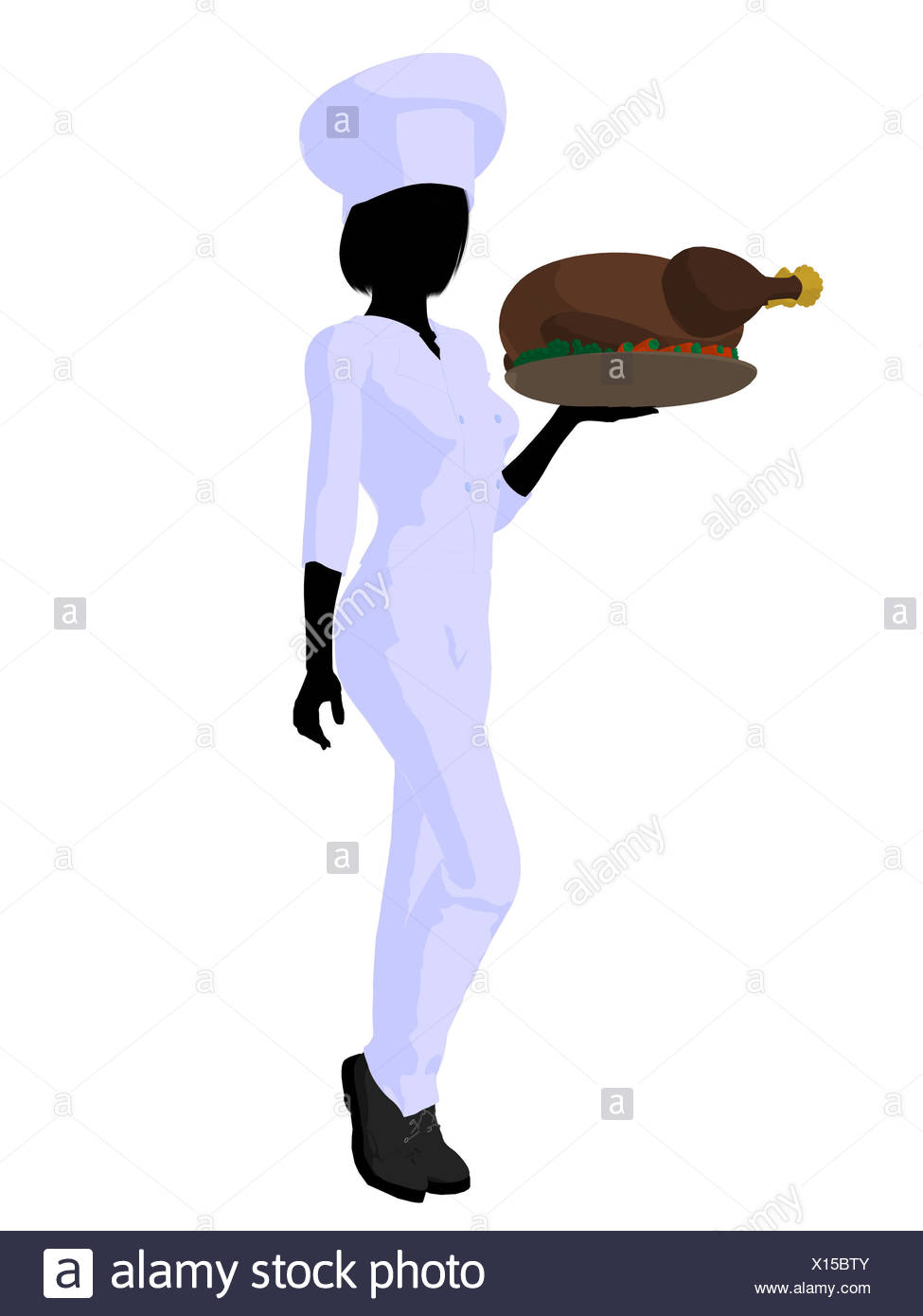 Female Chef Silhouette At Getdrawings Free Download