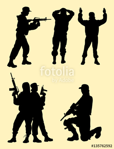 Female Soldier Silhouette at GetDrawings | Free download