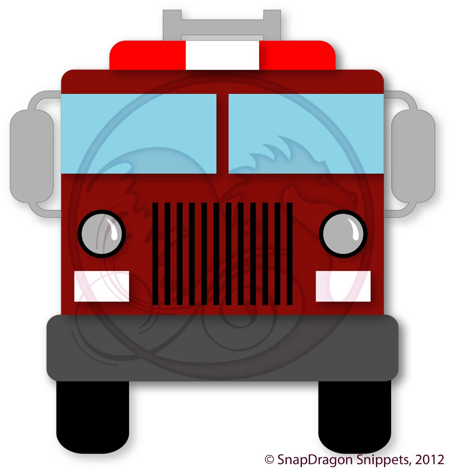 Fire Truck Silhouette at GetDrawings | Free download