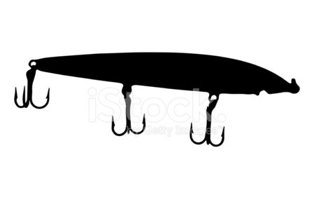 Fishing Lure Silhouette at GetDrawings | Free download