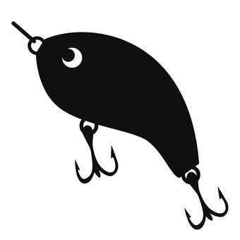 Fishing Lure Silhouette at GetDrawings | Free download