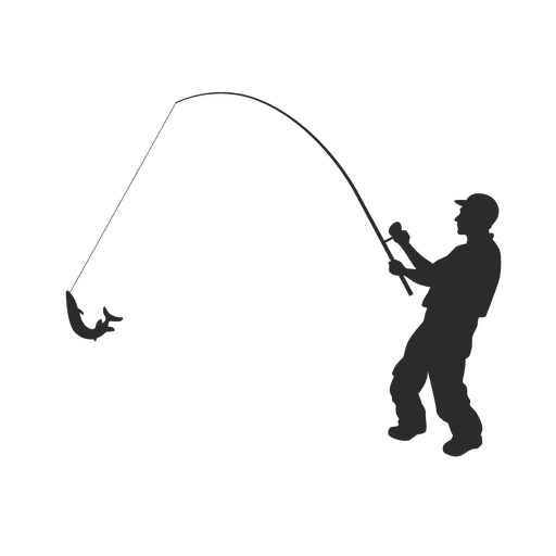 Fishing Pole Silhouette At Getdrawings Free Download