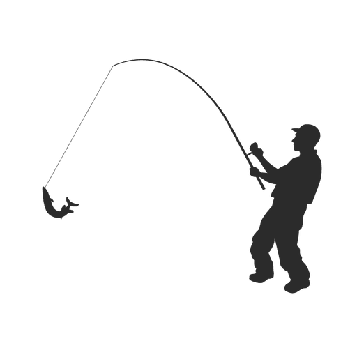 Download Fishing Pole Silhouette at GetDrawings | Free download