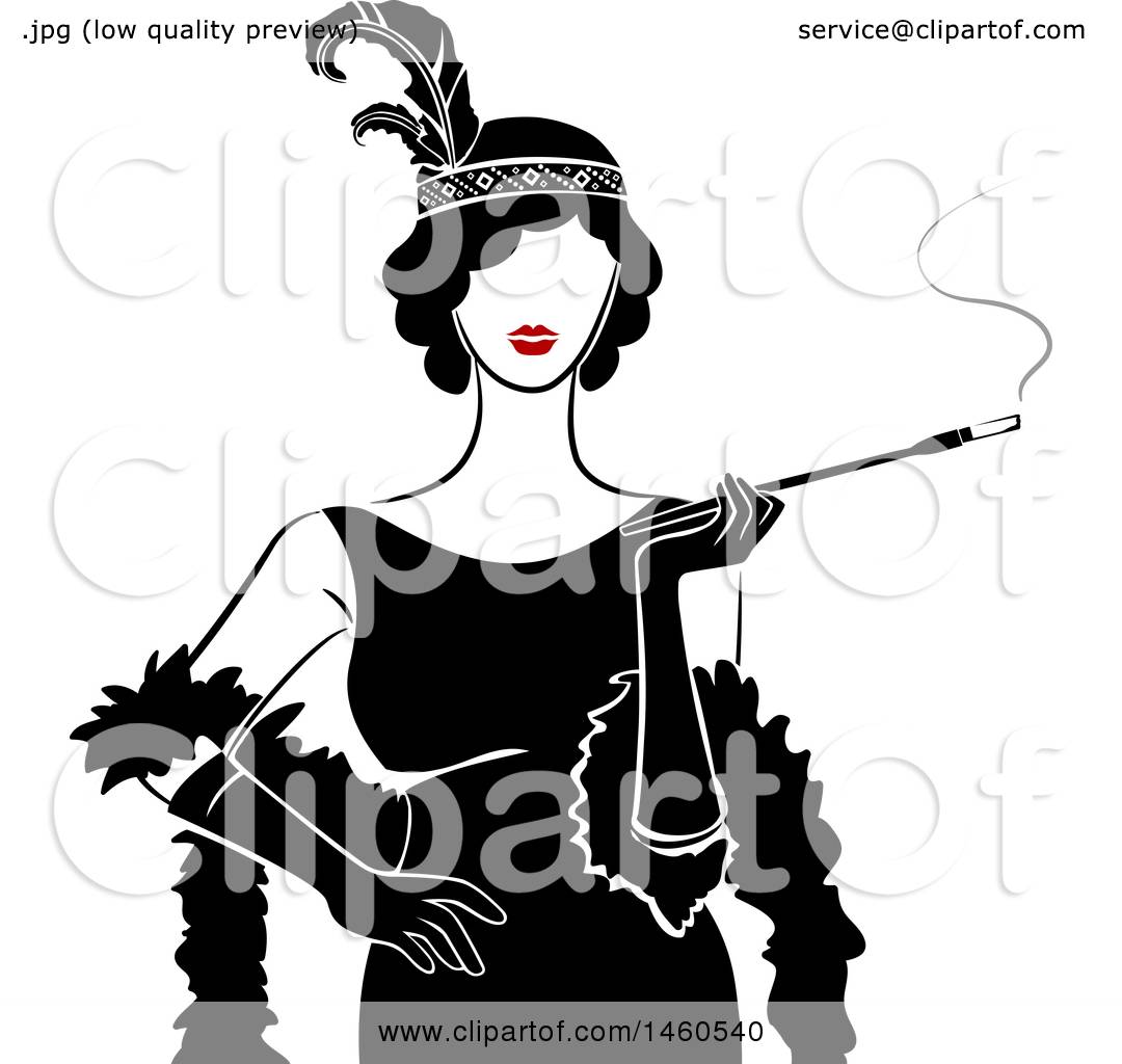 flapper-girl-silhouette-at-getdrawings-free-download