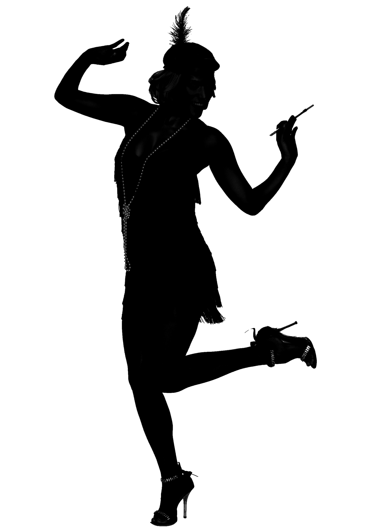 flapper-silhouette-at-getdrawings-free-download