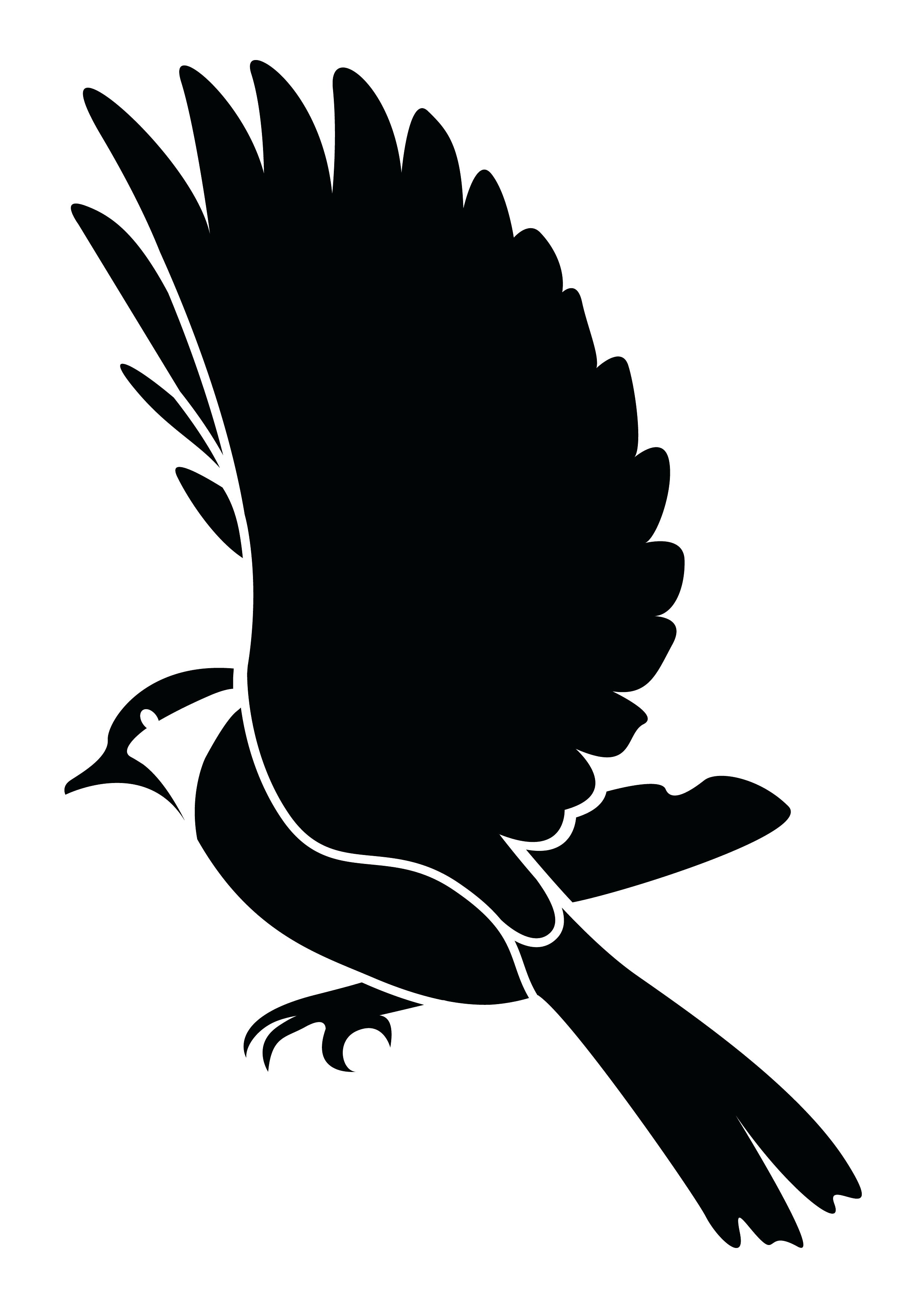 Flying Bird Silhouette Stencils at GetDrawings Free download