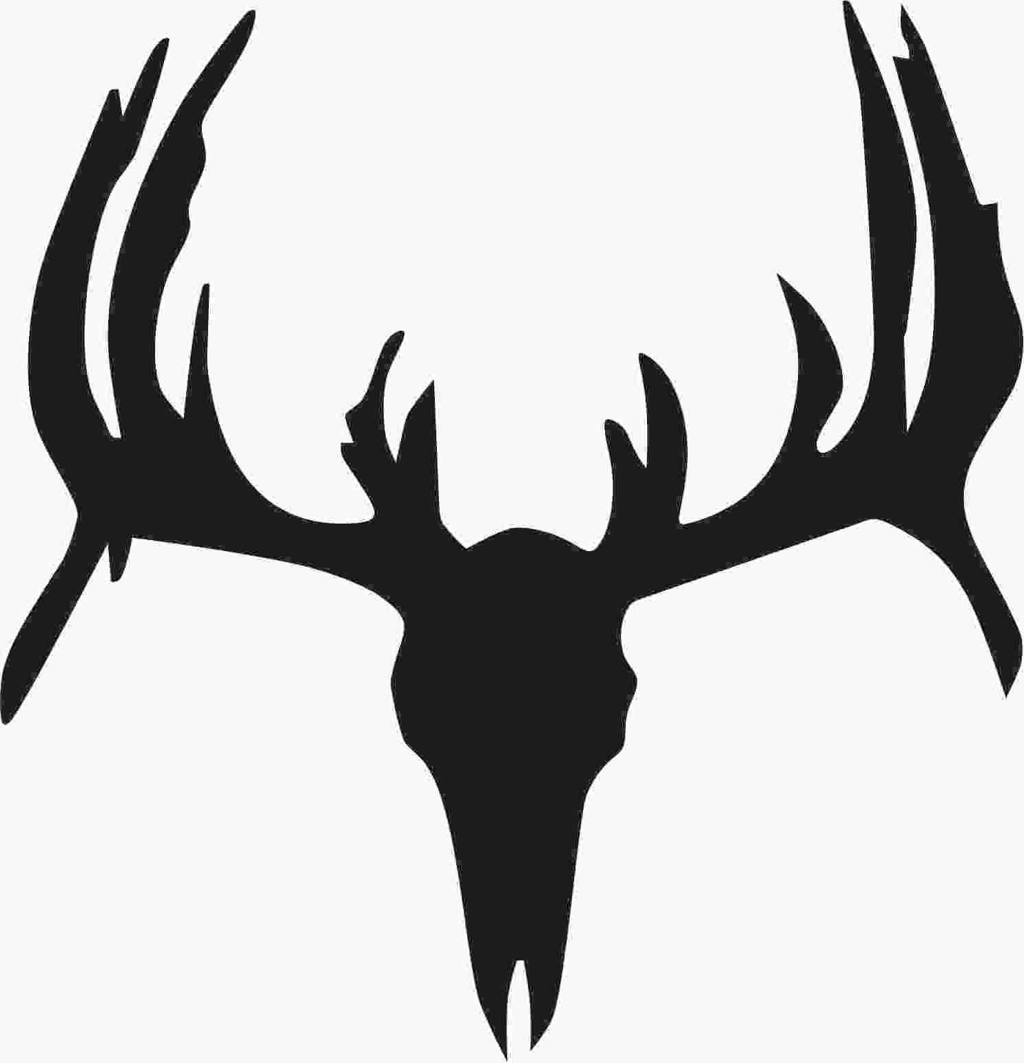 Free Deer Antler Silhouette at GetDrawings Free download