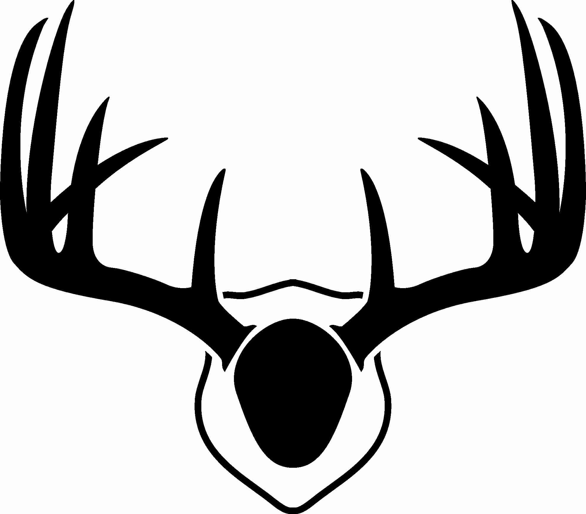 Free Deer Antler Silhouette at GetDrawings | Free download