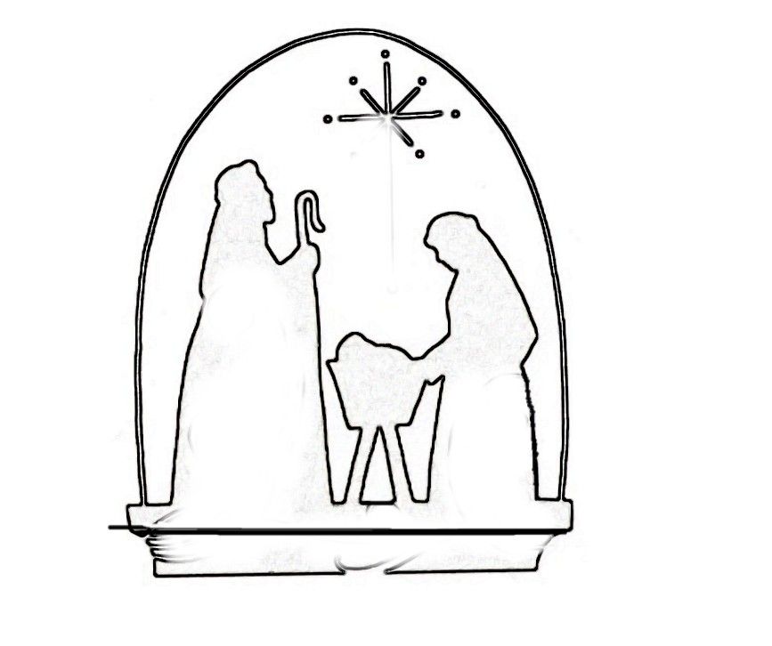 Free Printable Nativity Silhouette At Getdrawings Free Download