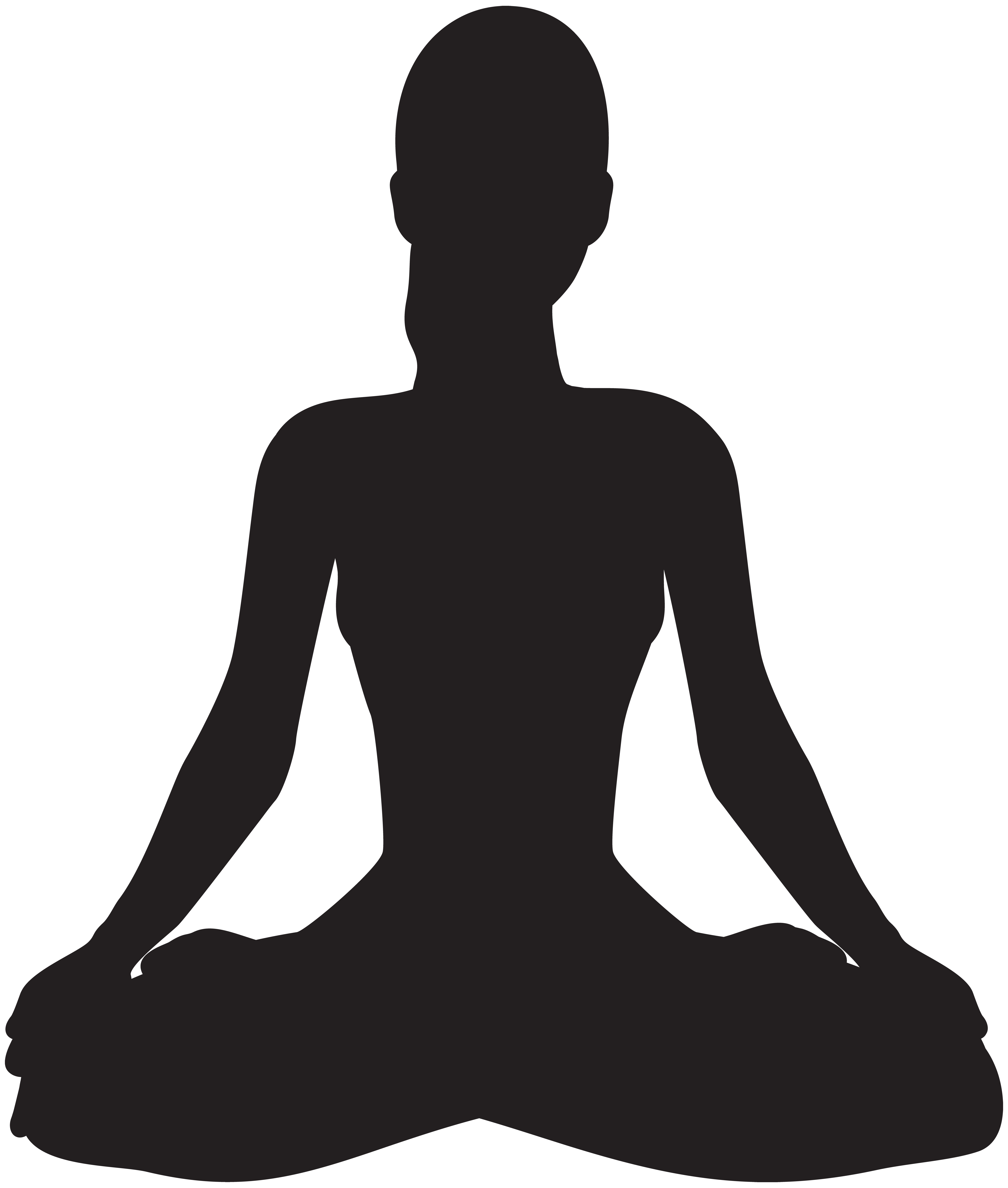 Free Yoga Clipart Silhouette At Getdrawings Free Download