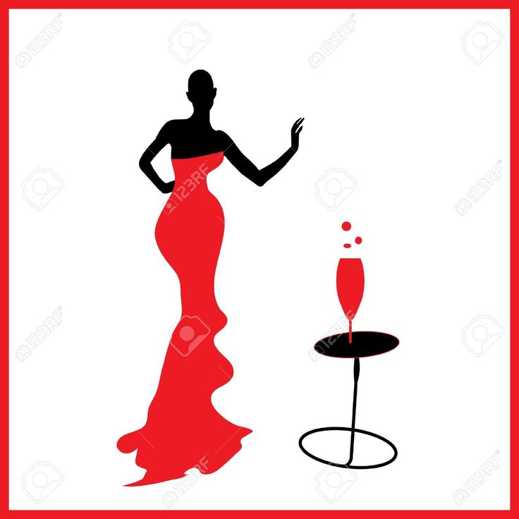 Girl In Martini Glass Silhouette At Getdrawings Free Download 5990