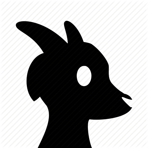 Goat Head Silhouette at GetDrawings | Free download