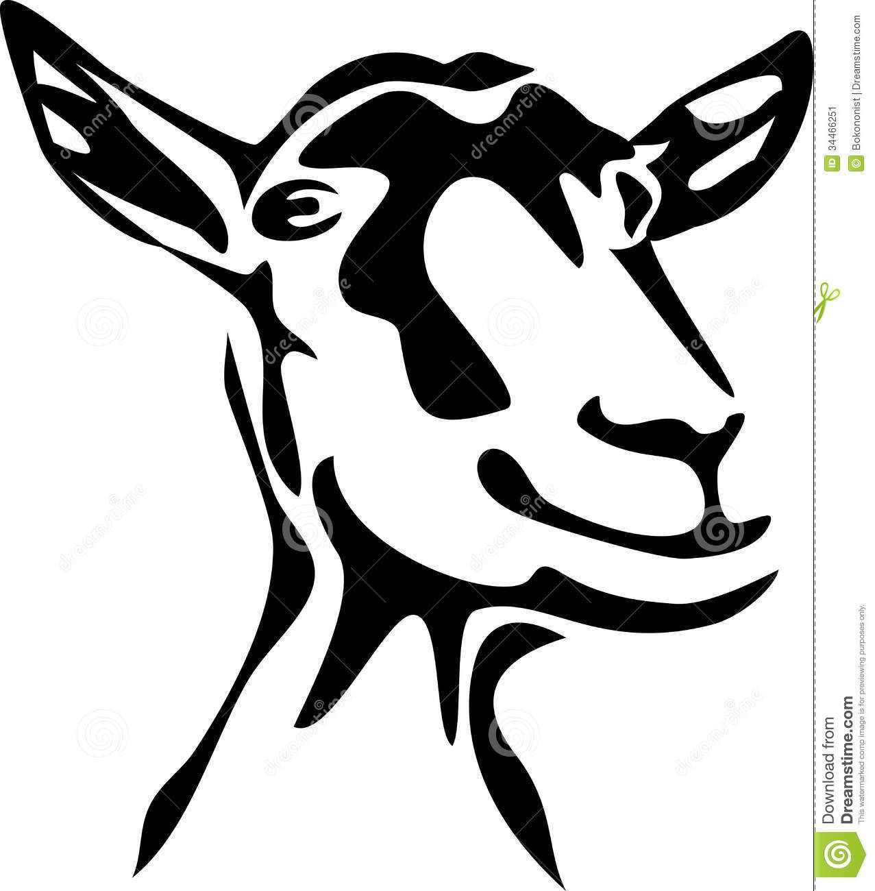 Goat Head Silhouette at GetDrawings | Free download