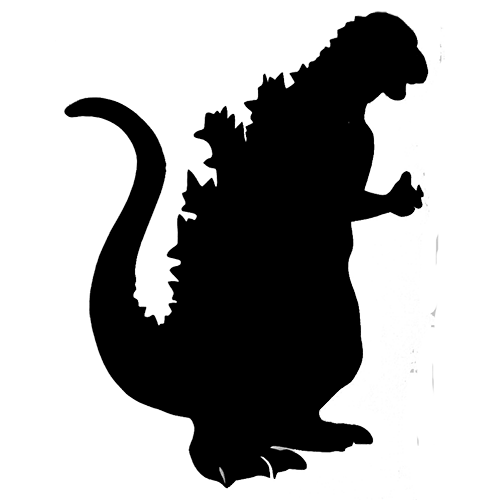 Godzilla Silhouette At Getdrawings Free Download 