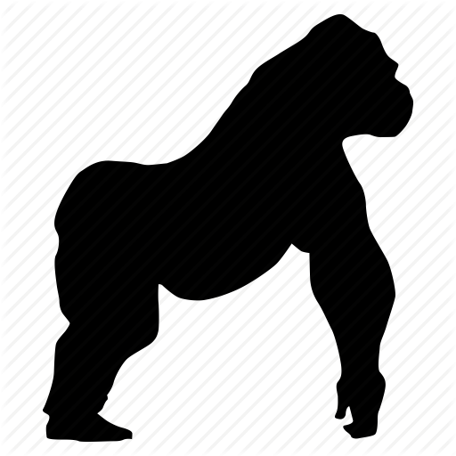 Gorilla Silhouette Png at GetDrawings | Free download