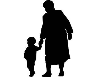 Grandmother Silhouette At Getdrawings 