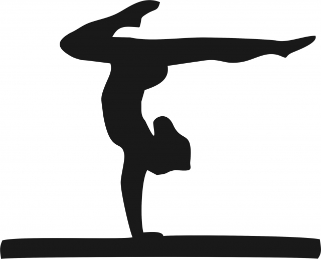 Gymnastics Beam Silhouette At Getdrawings Free Download