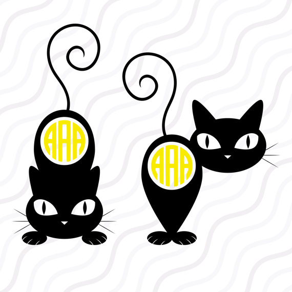 Download Halloween Cat Silhouette Clip Art at GetDrawings | Free ...