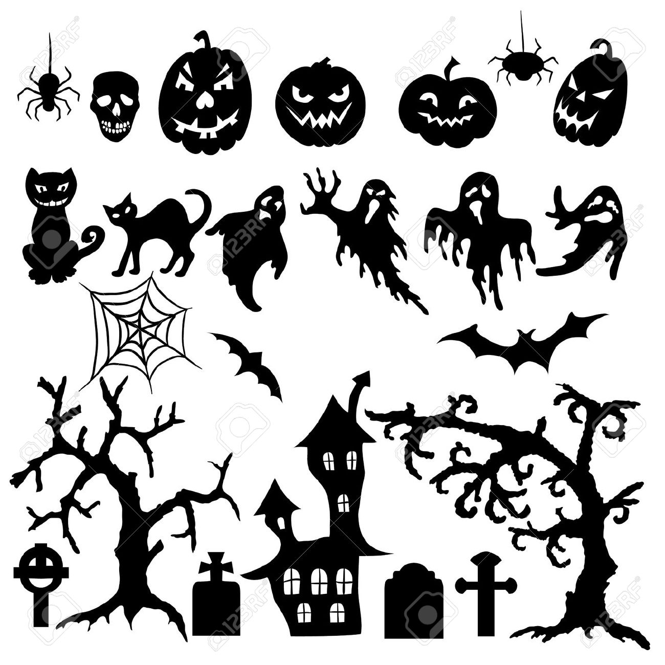 Halloween Silhouette Patterns at GetDrawings Free download