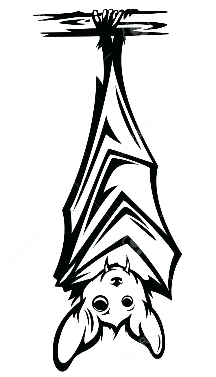 Hanging Bat Silhouette at GetDrawings Free download