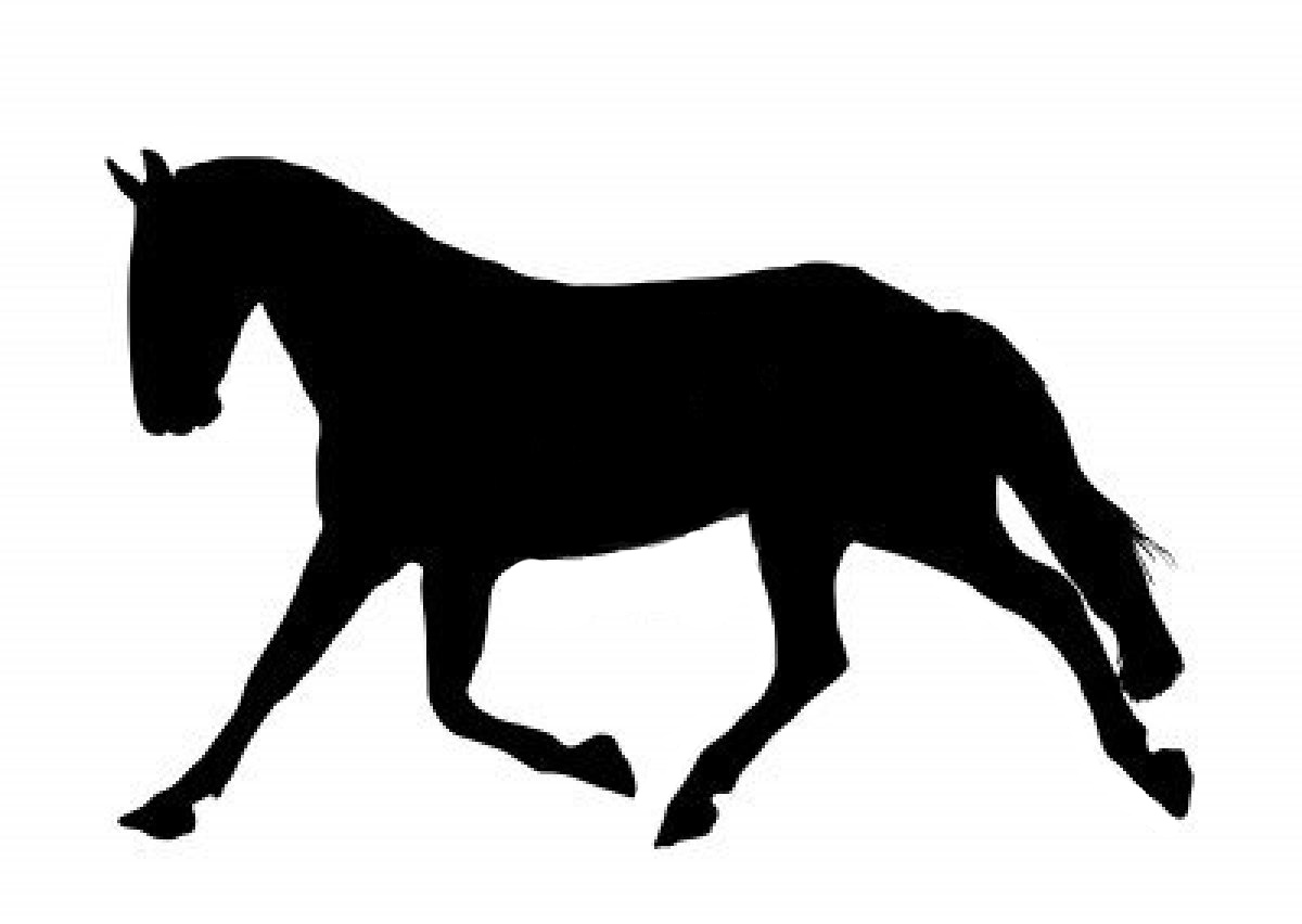 free clipart horse jumping line clip art