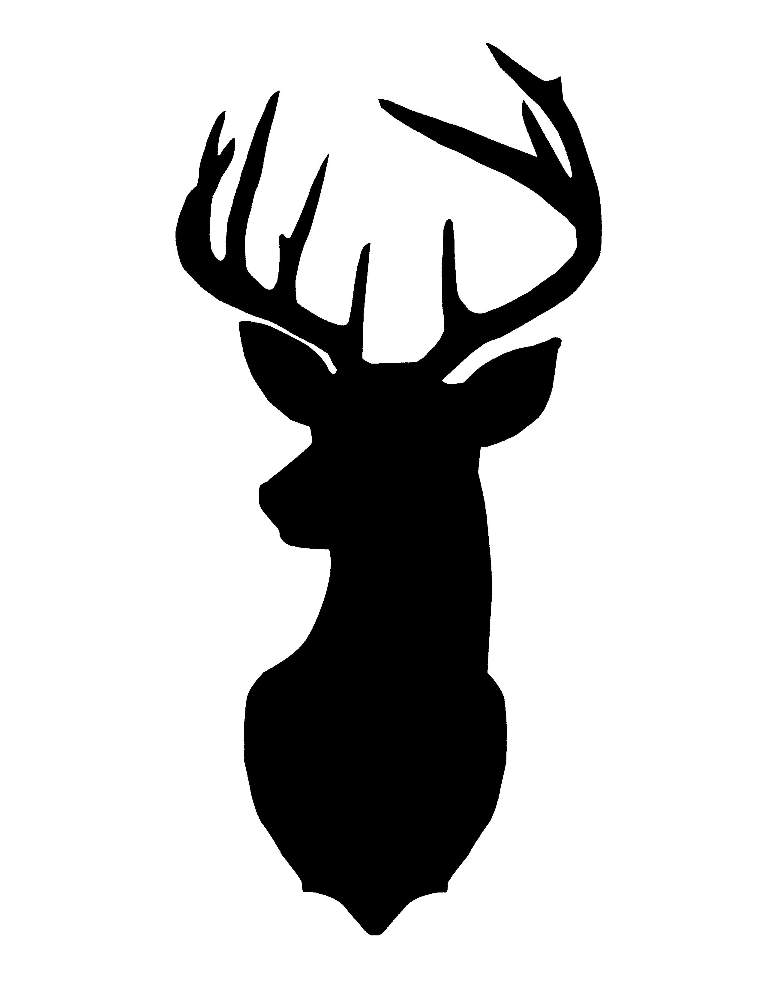 Images Of Deer Head Silhouette at GetDrawings Free download