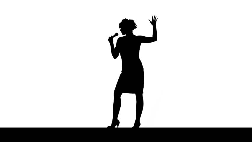 Jazz Singer Silhouette at GetDrawings | Free download