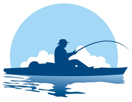 Kayak Fishing Silhouette At Getdrawings 