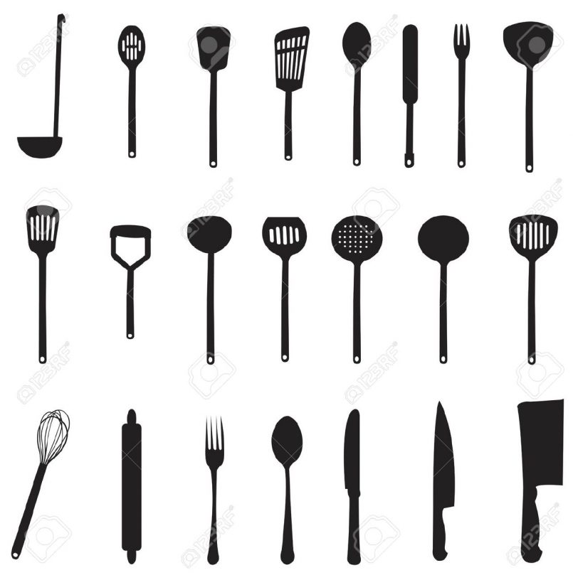 Kitchen Utensil Silhouette at GetDrawings | Free download