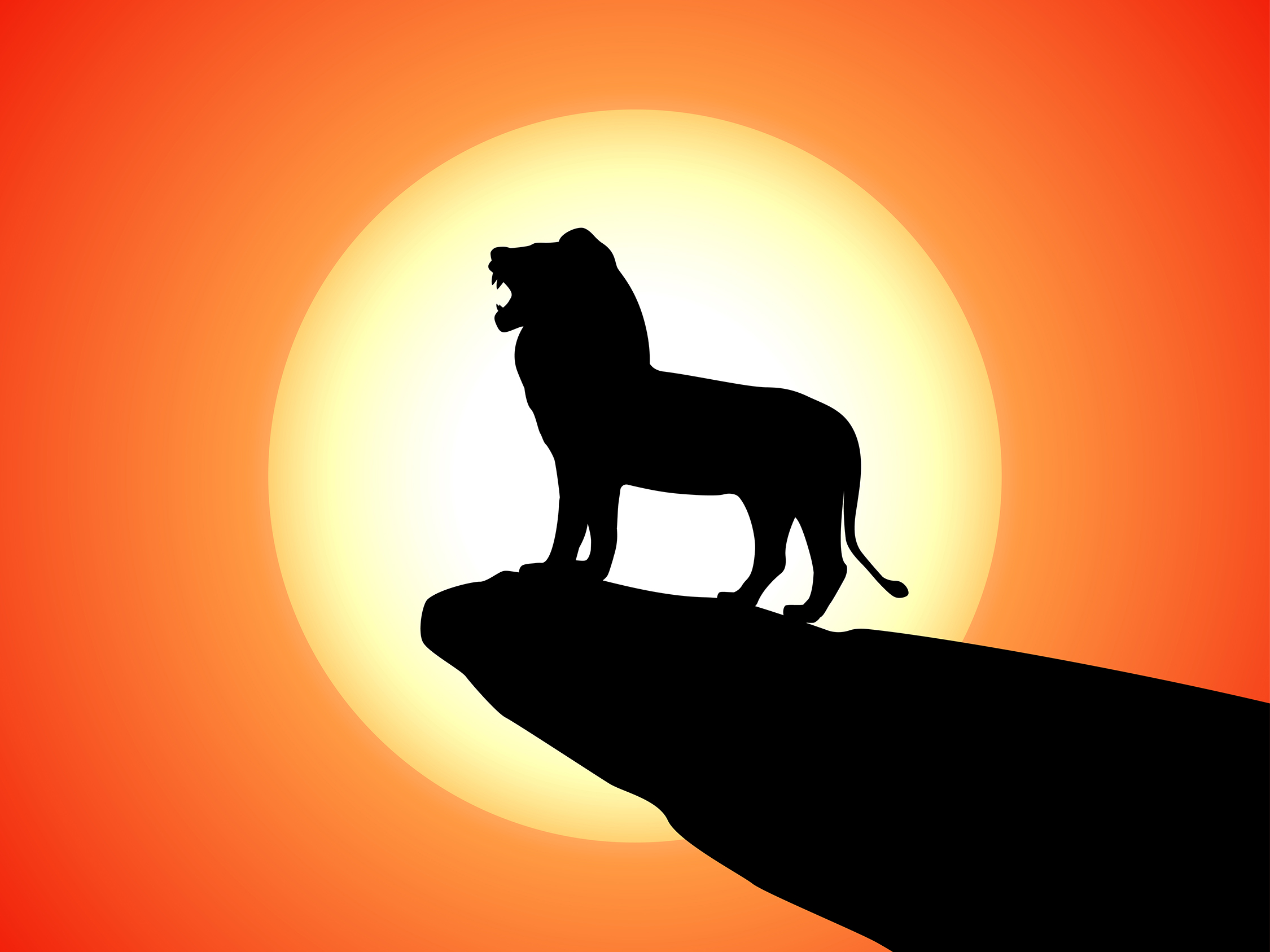 Lion King Silhouette At Getdrawings Free Download 0779