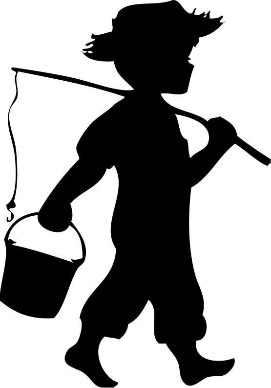 Little Boy Fishing Silhouette At GetDrawings Free Download