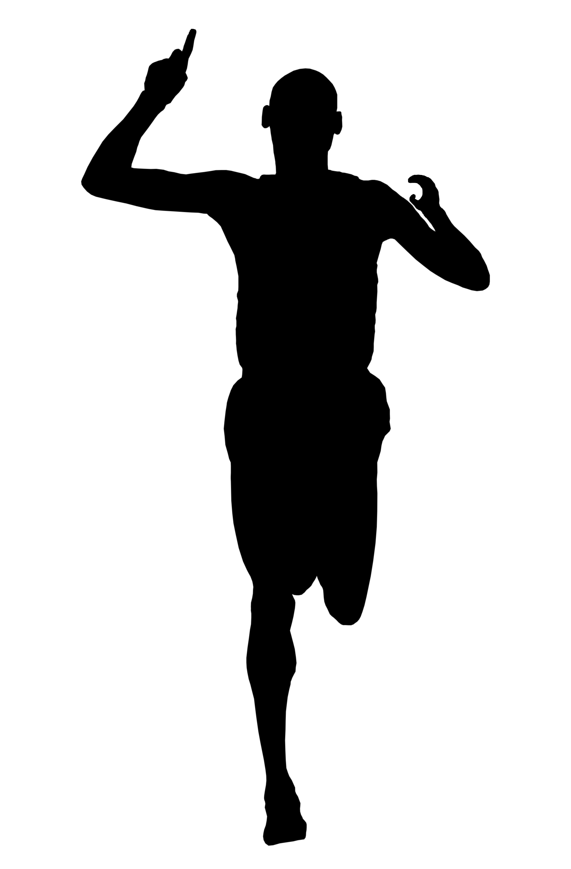 Man Running Silhouette Vector Free At Getdrawings Free Download