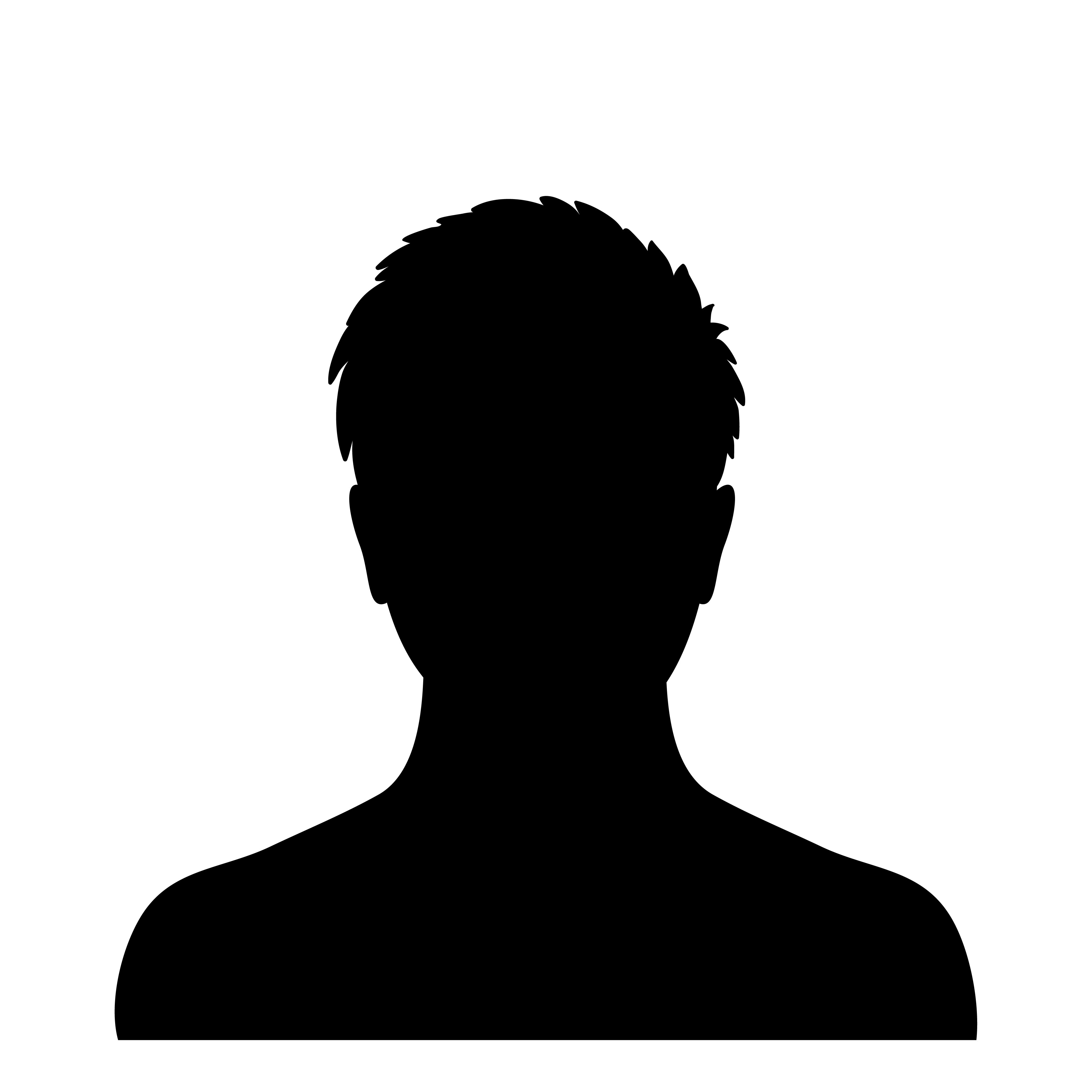 4108x4108 Man Silhouette Profile Picture.