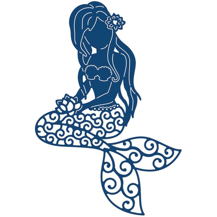 Mermaid Silhouette Free at GetDrawings | Free download