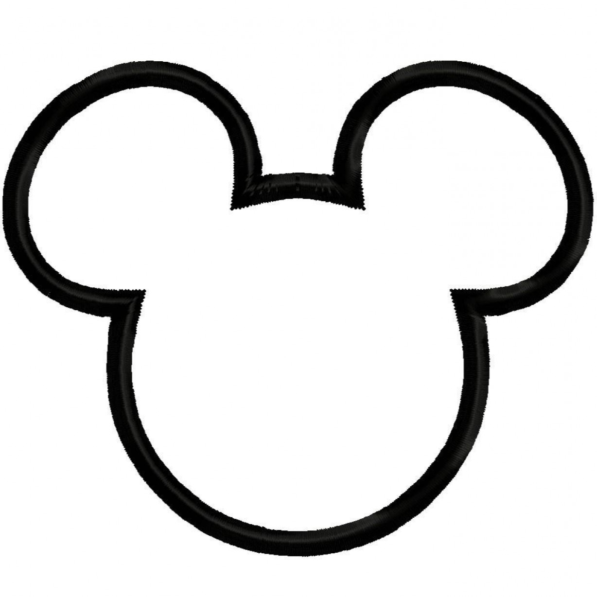 Mickey Mouse Silhouette Printable - Customize and Print