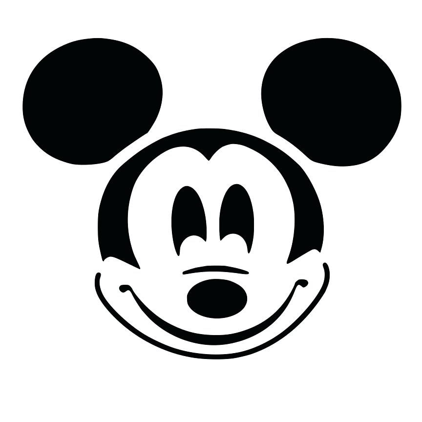Mickey Mouse Face Silhouette at GetDrawings Free download