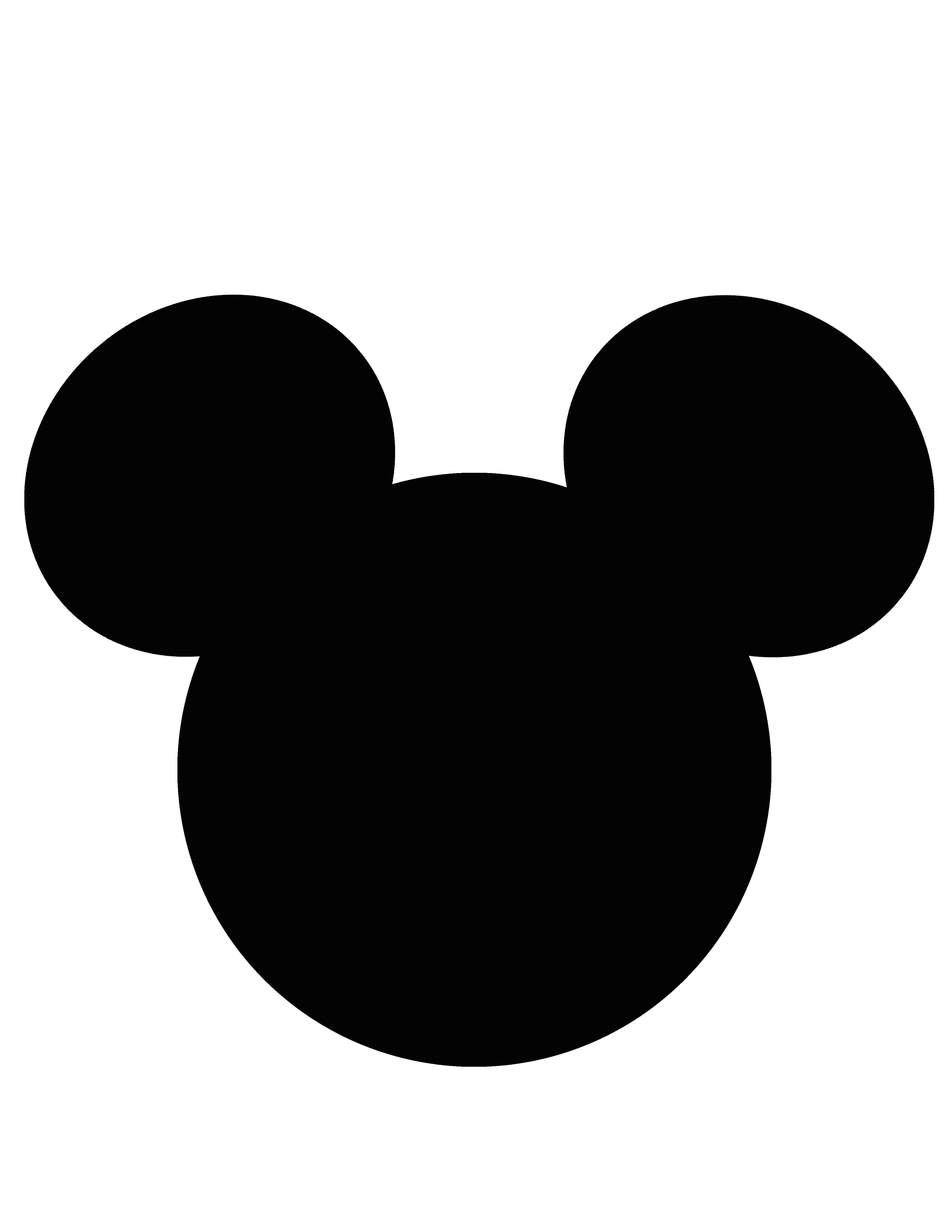 Mickey Mouse Silhouette Template at GetDrawings Free download