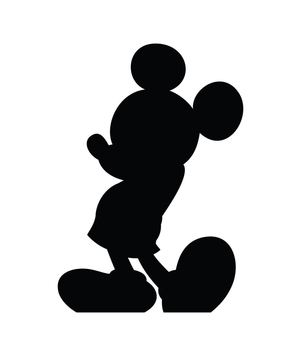 Mickey Mouse Silhouette Vector at GetDrawings | Free download