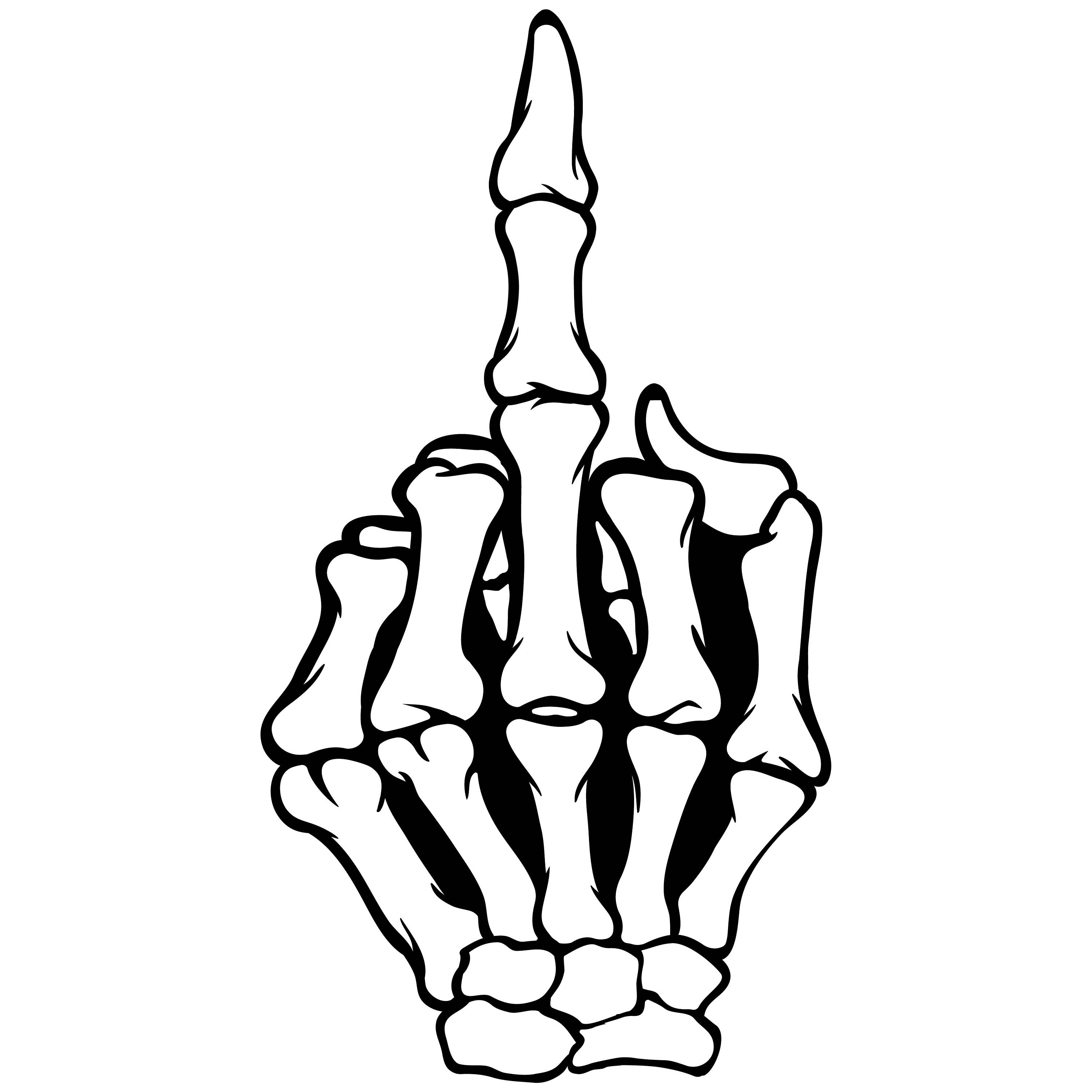 Middle Finger Silhouette At Getdrawings Free Download