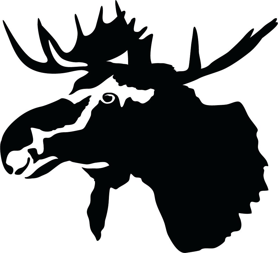 Moose Head Silhouette At GetDrawings | Free Download