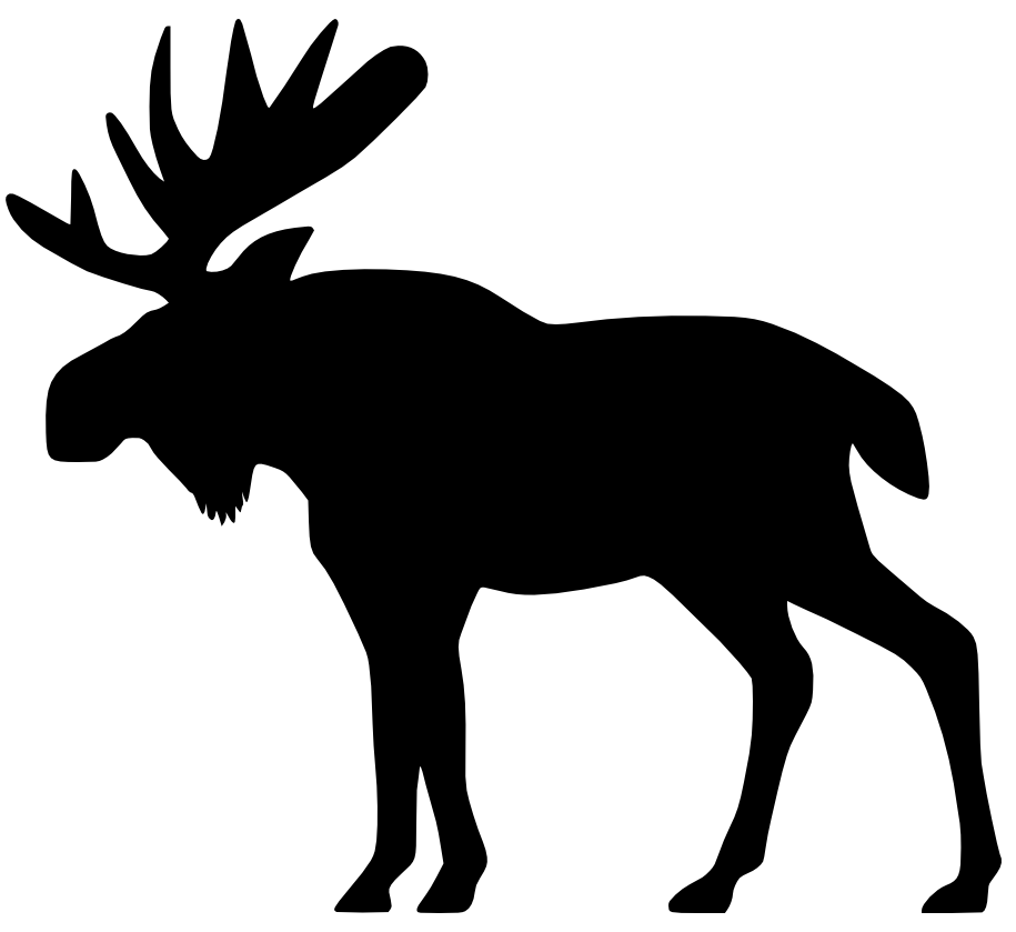 Moose Silhouette Vector at GetDrawings | Free download