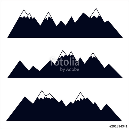 Mountain Peak Silhouette At Getdrawings Free Download