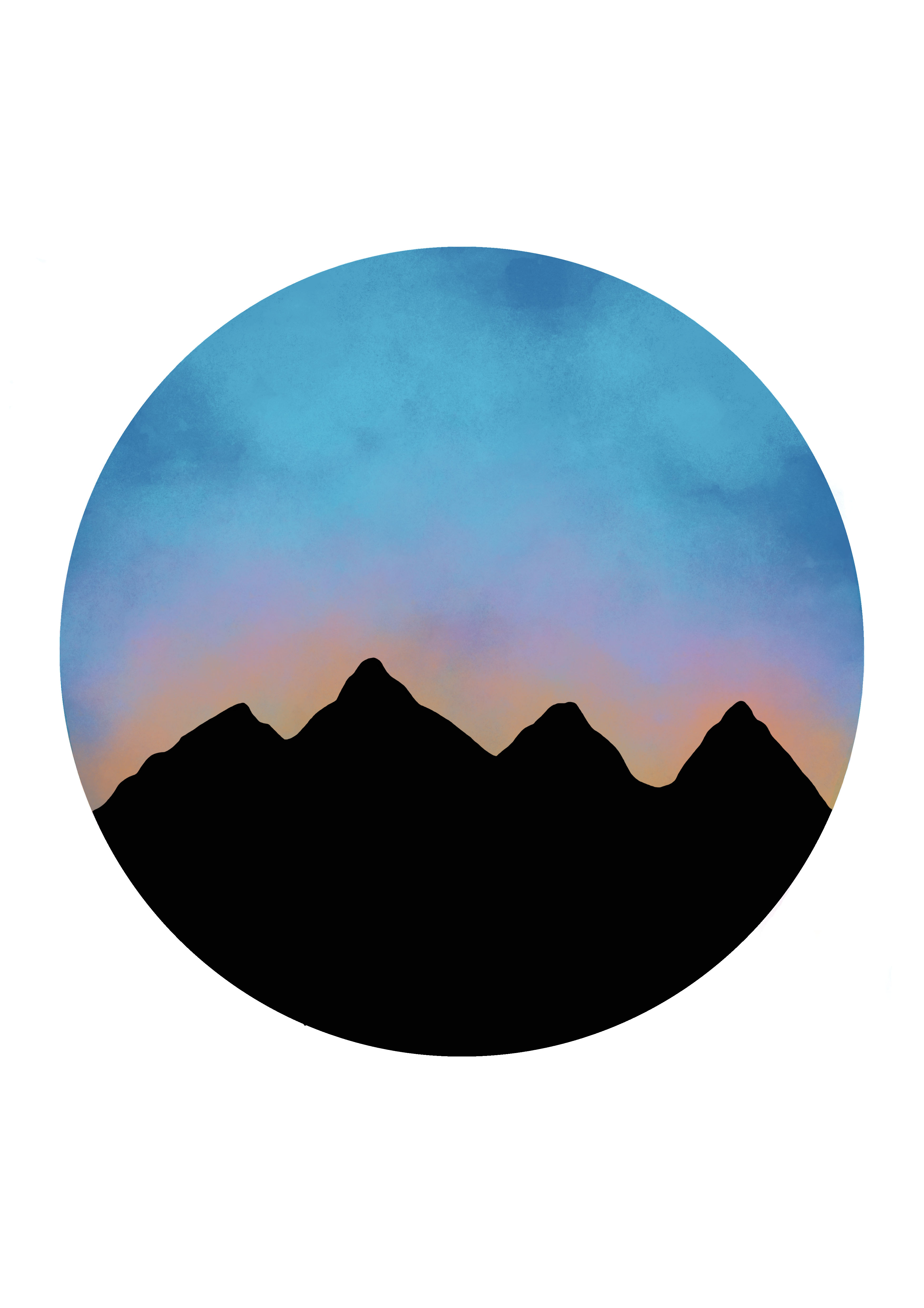 Mountain Range Silhouette at GetDrawings | Free download