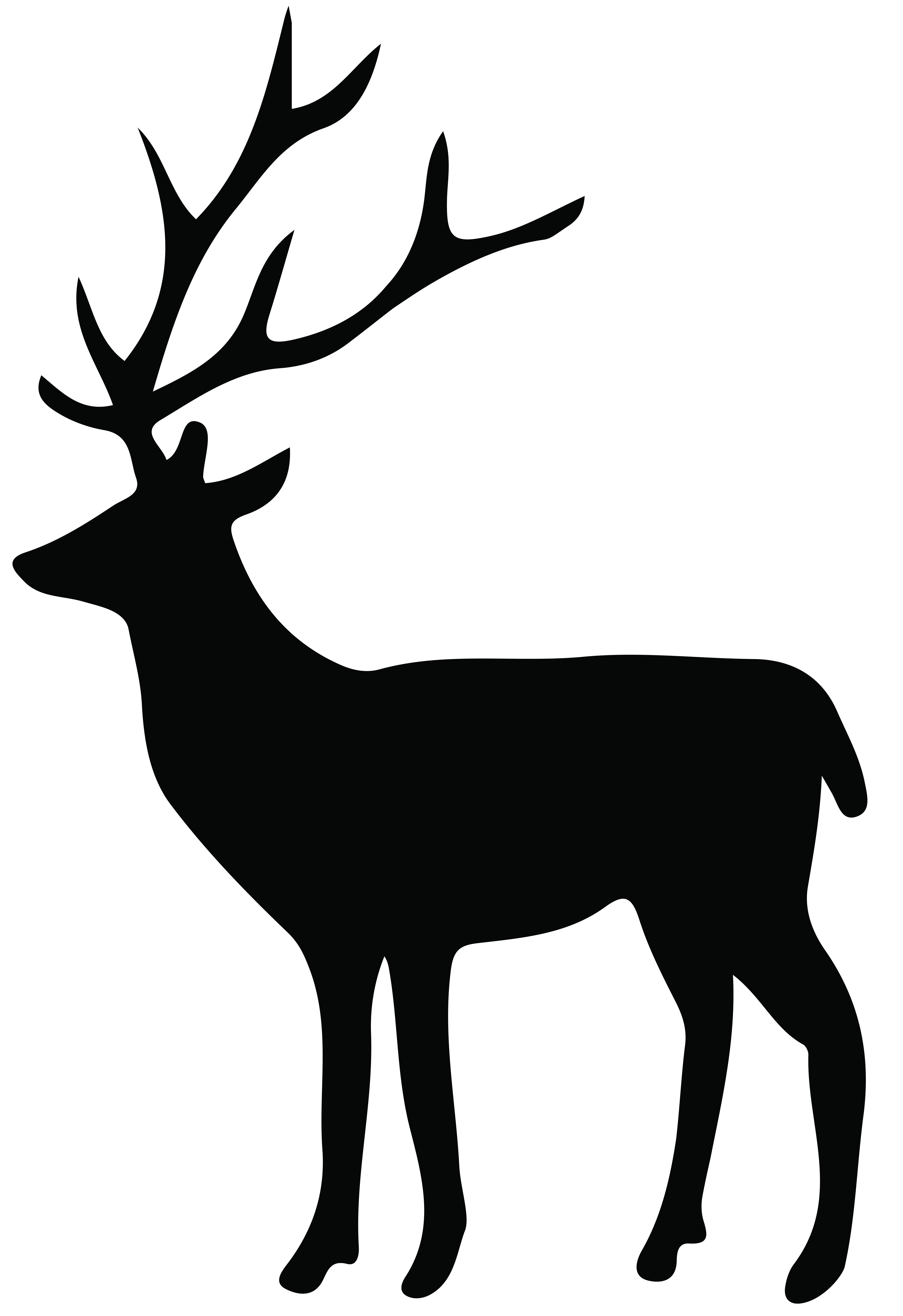 Mule Deer Silhouette at GetDrawings Free download