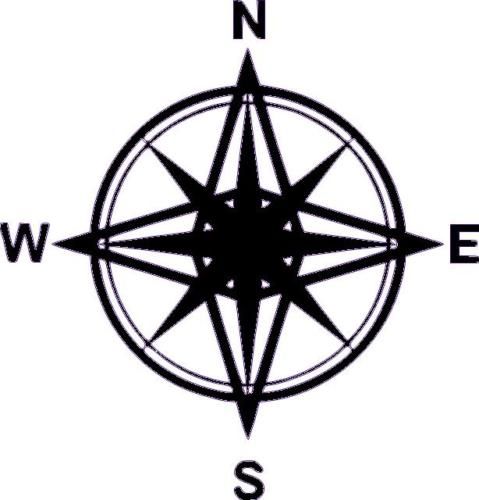 Nautical Compass Silhouette At Getdrawings 