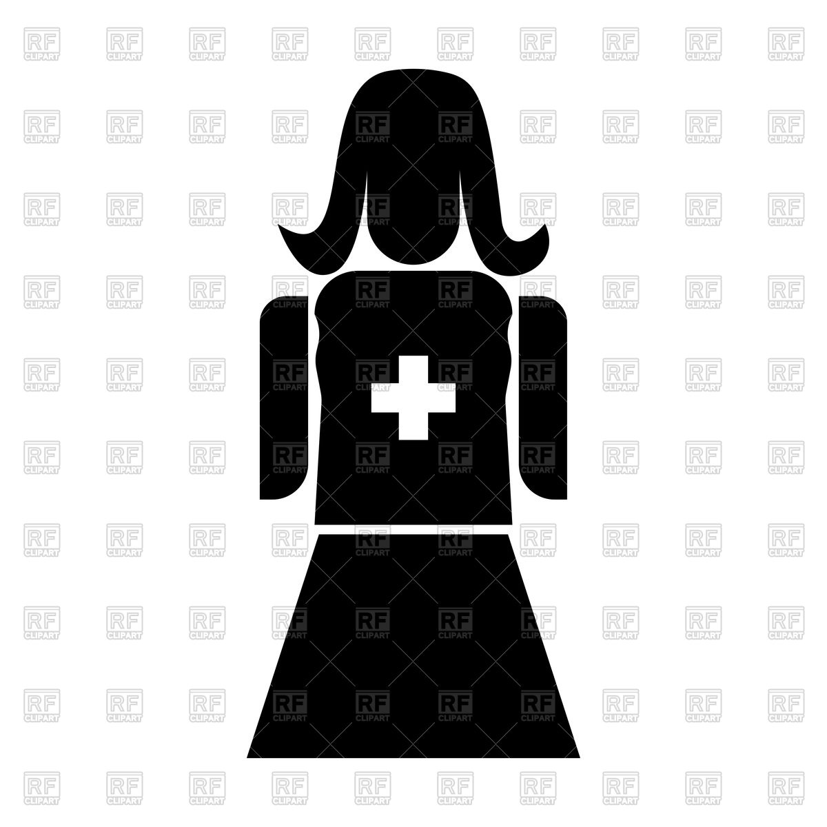 Nurse Silhouette Vector at GetDrawings | Free download