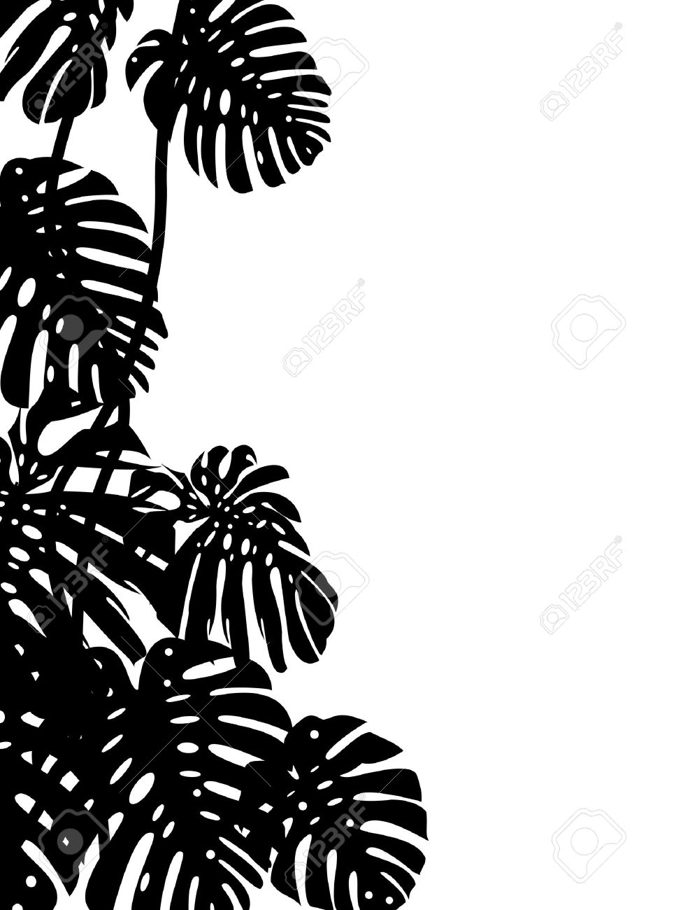 Palm Leaves Silhouette at GetDrawings | Free download