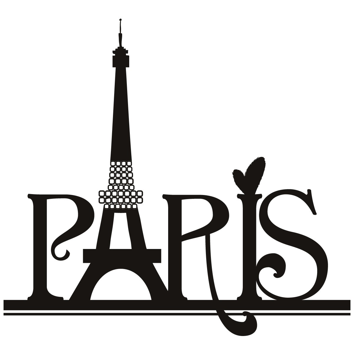 Paris Eiffel Tower Silhouette At Getdrawings Free Download